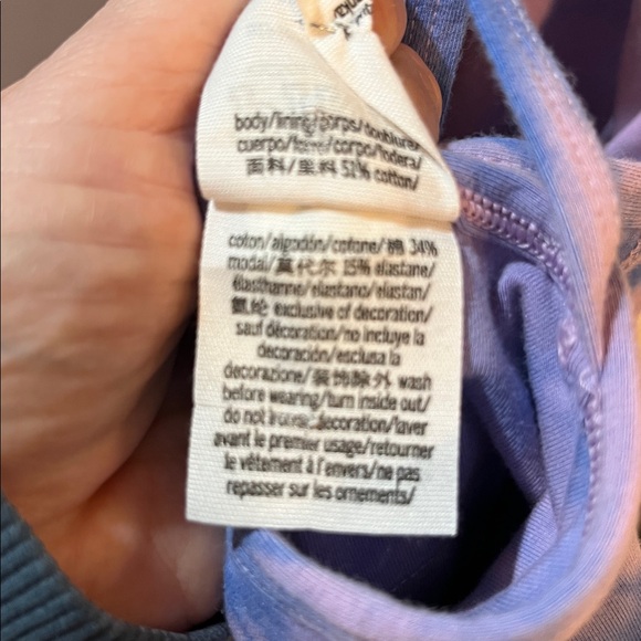 🛍️24 HR SALE🛍️PINK Victoria's Secret purple tie dye  racerback dress - NWOT - Picture 7 of 7